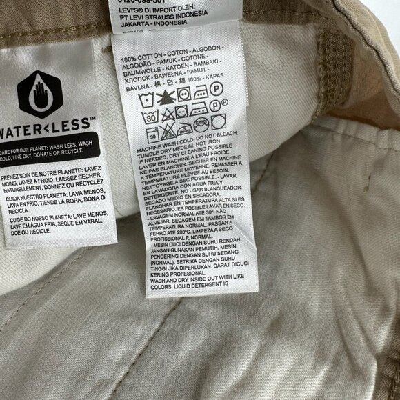 Levi's Shorts Mens Sz 42 Two Horse Brand Ripstop Cargo Outdoors Casual Tan Brown - Picture 7 of 8